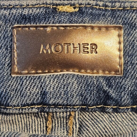 Mother Women Mid-Rise The Looker ankle step fray Jeans 25 Indie Clean Girl - Picture 5 of 16